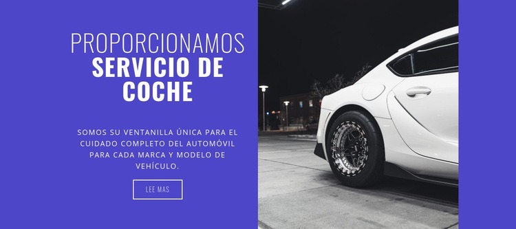 Brindamos servicios de automóvil Página de destino