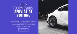 Nous Fournissons Des Services De Voiture - Conception De Site Moderne