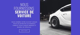 Nous Fournissons Des Services De Voiture Modèle HTML CSS Simple