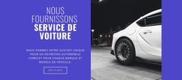 Nous Fournissons Des Services De Voiture