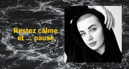 Restez Calme Et Faites Une Pause - Modèle Polyvalent D'Une Page