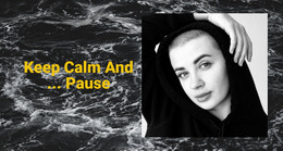 HTML Page Design For Keep Calm And Pause