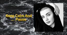 Keep Calm And Pause - Website Template