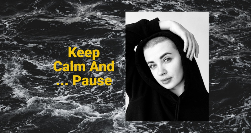 Keep calm and pause  Web Page Design