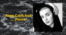 Keep Calm And Pause - Website Template Download