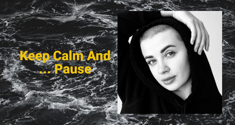 Keep calm and pause  Website Template