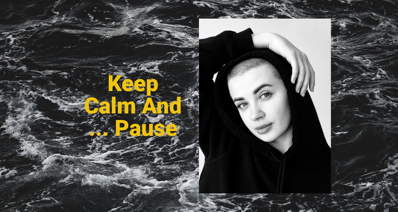 Keep calm and pause  Wix Template Alternative