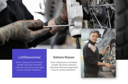 Autoreparatursalon Fabrik Thema