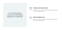 Zwei Vorteile Und Ein Angebot - Moderne Landingpage