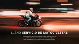 Servicio Completo De Motos Plantilla De Página De Destino