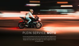 Service Moto Complet Modèle De Page De Destination