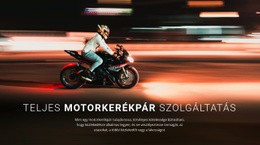 Teljes Körű Motorkerékpárszerviz - HTML-Sablon Letöltése