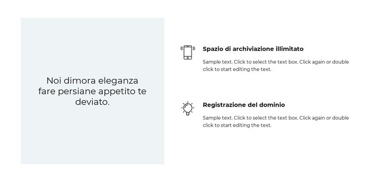 Due vantaggi e un preventivo Modelli di Website Builder