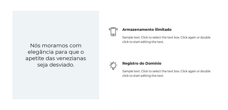 Dois benefícios e um orçamento Modelo de uma página