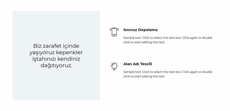 İki avantaj ve bir teklif Web Sitesi Oluşturucu Şablonları