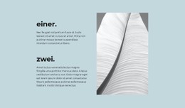 Zwei Hauptschritte Responsive Site