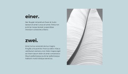 Zwei Hauptschritte - HTML5-Zielseite