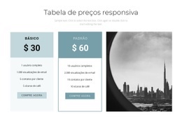 Custo Do Serviço - Maquete De Webdesign