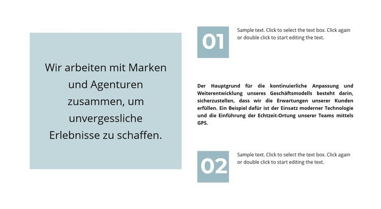 Zitat und viel Text HTML5-Vorlage