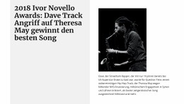 Kreativste Landingpage Für Bester Saxophonist