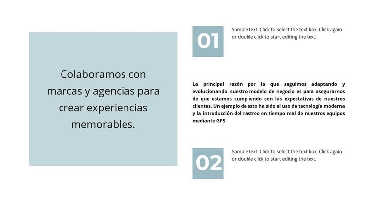 Cita y mucho texto Plantilla HTML5