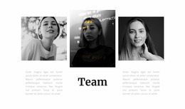 Team Of Three Girls - HTML Template Builder