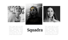 Squadra Di Tre Ragazze - Modello Di Sito Web Gratuito