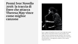 Miglior Sassofonista Modello A Pagina Singola