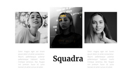 Squadra Di Tre Ragazze - Modello Di Sito Web Gratuito