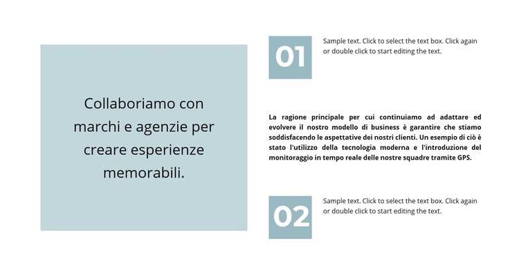 Citazione e tanto testo Modello di sito Web