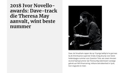 Beste Saxofonist - Gratis Html5-Themasjablonen