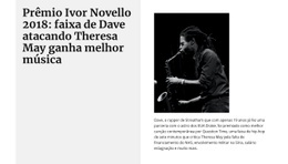 Melhor Saxofonista - Protótipo De Site