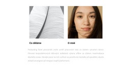 O Mně A Práci – Šablona Moderního Webu