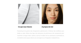 À Propos De Moi Et Du Travail – Modèle Web Moderne