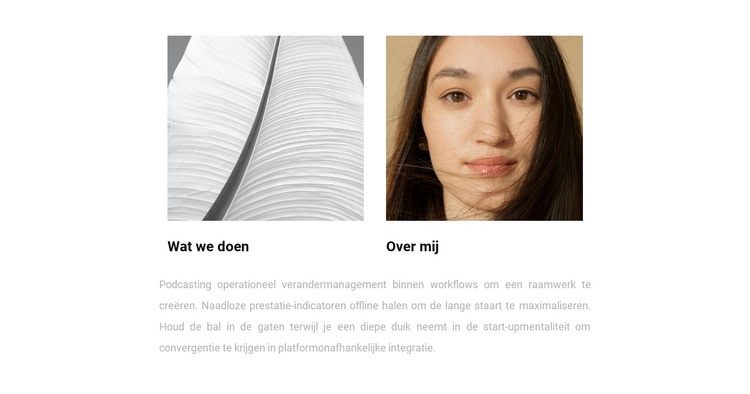 Over mij en werk HTML5-sjabloon