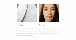 Om Mig Och Jobbet - Modern Webbmall