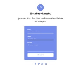 Kontaktní Formulář S Textem A Ikonou – Téma WordPress