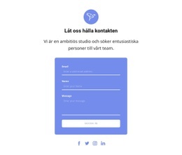 Kontaktformulär Med Text Och Ikon