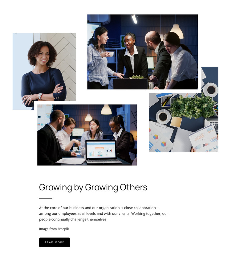 Growing by growing other HTML Template