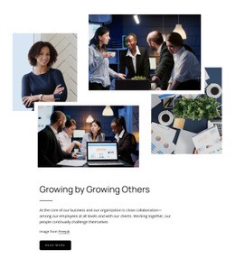 Növekedés Más Növekvése Által - HTML Layout Builder