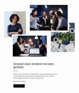 Groeien Door Anderen Te Laten Groeien - Aanpasbaar Professioneel Websitemodel