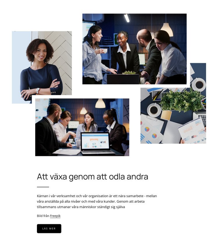 Växer genom att odla andra Hemsidedesign