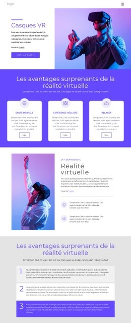 À Propos De La Réalité Virtuelle – Modèle Gratuit