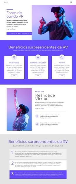 Sobre Realidade Virtual - Web Design Multifuncional