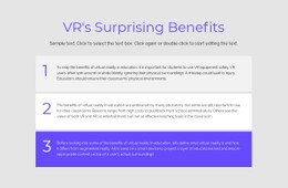 VR Benefits