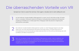 VR-Vorteile Kostenlose Website