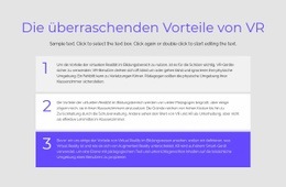 VR-Vorteile - Kostenlose Vorlage