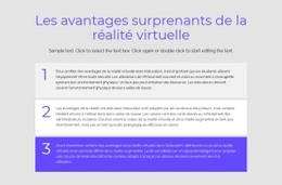 Avantages De La Réalité Virtuelle – Modèle Gratuit