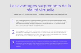 Avantages De La Réalité Virtuelle – Modèle De Site Web HTML