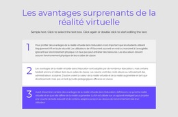 Avantages De La Réalité Virtuelle - Modèle De Site Web À Télécharger Gratuitement